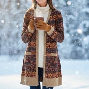 Women's Patterned Cardigan Sweater